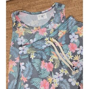 Sol Angeles Shorts & Shirt Men's M Tropical Drawstring Casual Preppy Summer‎